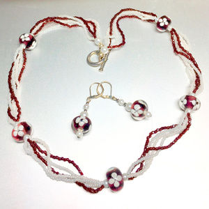 “Daisy" Artisan Necklace & Earrings set